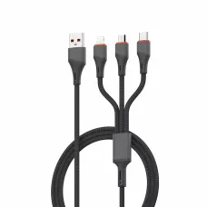 LDNIO LC96U 1.2 Meter 3-IN-1 Type-C Cable