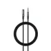 LDNIO LSY82B 3.5mm audio cable with braided black wire, gold-plated aux connector and durable metal housing design