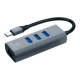 Micropack MDC-3AE USB-C to USB-A HUB with Ethernet