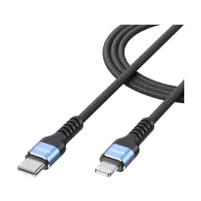 QGeeM CC02-1 USB Type-C to Lightning 1M Charging Data Cable