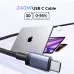 240W USB C Cable of UGREEN L532 Type-C to Type-C PD Fast Charging 2m Cable #65908
