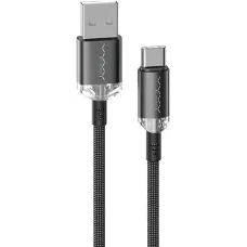 Vyvylabs VCSUC-02 Crystal Series USB to Type-C 1M Fast Charging Cable 