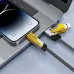 Close view of XO NB283 4 in 1 Fast Charging Cable connected to smartphone and laptop showing multi port use