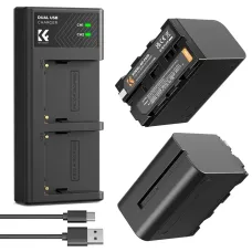 K&F Concept NP-F970 Dual Camera Battery with Dual Charger