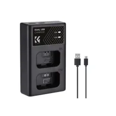 K&F Concept NP-FW50 Battery and Dual Slot Battery Charger Kit