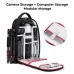 K&F Concept KF13.151 Camera Backpack showing space carries accessories