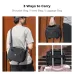 K&F Concept KF13.221 Crossbody Camera Bag showing multiple carry option