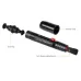 Exploded view of K&F Concept SKU.1691 Lens Cleaning Pen Brush showing dual tip and carbon cap parts.