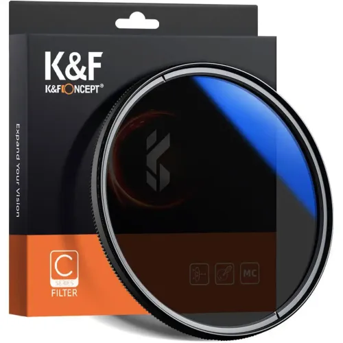 K&F Concept 52mm Blue Multi Coated HMC C Series CPL Camera Lens Filter