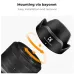Close-up angled view highlighting bayonet mount installation of K&F Concept KF03.104 Canon EW-53 Lens Hood.