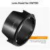 Angled studio view showing K&F Concept KF03.108 Canon EW-73D Lens Hood standalone design.