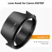 Angled studio view showing K&F Concept KF03.109 Canon EW-78F Lens Hood standalone design.