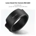 Angled studio view of K&F Concept KF03.113 Canon EW-65C Lens Hood showing model compatibility text.