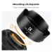 Diagram view of K&F Concept KF03.113 Canon EW-65C Lens Hood demonstrating bayonet mount installation.