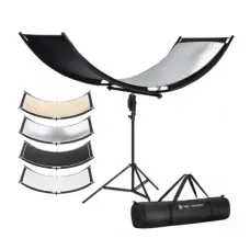 K&F Concept KF18.0012 4-in-1 U-Shape Curved Foldable Lighting Reflector Panel With Carrying Bag
