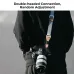 Back lifestyle view showing photographer wearing K&F Concept KF13.115 Adjustable Camera Strap (32mm) with camera.