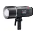 Side view of Godox AD600BM II Flash with large front bulb, digital display, and control dial for settings.