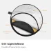 Front view diagram displaying the five color surfaces of K&F Concept KF18.0003 107cm 5 in 1 Circular Lighting Reflector.