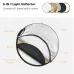 Front view diagram displaying the five color surfaces of K&F Concept KF18.0004 60cm 5 in 1 Circular Lighting Reflector.