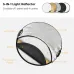 Front view diagram displaying the five color surfaces of K&F Concept KF18.0006 110cm 5 in 1 Circular Lighting Reflector.