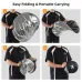 Step-by-step front view showing how to fold the K&F Concept KF18.0006 110cm 5 in 1 Circular Lighting Reflector.