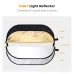 Front view diagram displaying the five color surfaces of K&F Concept KF18.0010 60x90cm 5 in 1 Rectangular Lighting Reflector.