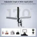 Side diagram demonstrating 170-degree tilt adjustment of K&F Concept KF34.034 Mini LED Video Light clip mount.