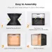 Four-step instructional diagram showing assembly of K&F Concept KF34.058 30x30cm Studio Light Box