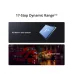 DJI Osmo Pocket 4P Standard Combo feature graphic showcasing 17-stop dynamic range performance.