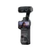 Insta360 Luna Ultra handheld camera with dual-lens gimbal, front touchscreen display, and compact black body design
