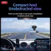 Driving view of XO XJ03 Full HD Dash Camera showing clear road recording from inside car dashboard