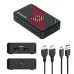 AVerMedia GC553Pro Capture Card with red vent lines, HDMI and USB ports, and included connection cables.