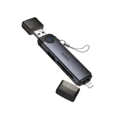 Hoco HB56A Victory 3-in-1 USB-A and Lightning Card Reader