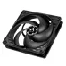Close-up front view of Arctic P12 Casing Fan with ARCTIC logo on hub and curved blades for efficient airflow.