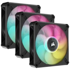 Corsair iCUE ML120 RGB ELITE Premium 120mm PWM Magnetic Levitation Fan Triple Fan Kit with iCUE Lighting Node CORE