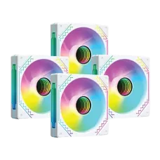 PC Power IRISH INFINITY F40 4 In 1 ARGB Casing Cooling Fan White