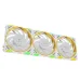 Yeston Zeaginal ZC-Zhuishen Ti White LED 120mm Case Fan (3 Pack)