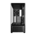 Front view of Antec C6 Curve Air Casing with side panel removed showing interior layout, cooling fan, and expansion slots.