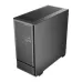 Front angled view of Antec P30 AIR Casing with sleek black design, mesh airflow panel, and dual RGB fans.