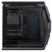 Side interior view of the Asus ROG Hyperion GR701 BTF Edition Casing with vertical motherboard tray and bold ROG branding.