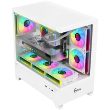 Carbono CG360TB White M-ATX Mid Tower Gaming Casing