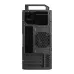 Rear view of Golden Field 3302 M-ATX Mini Tower Case with PSU showing PSU mount, fan slot, and expansion ports