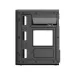 Right side internal layout of black MaxGreen Entice G2 Pro casing showing cable management cutouts and CPU backplate opening.