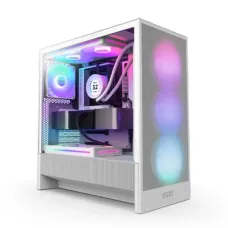 NZXT H5 Flow RGB 2024 Compact Mid-tower Airflow Casing White