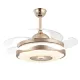 Breezelux BL-1540 48" Decorative Chandelier Ceiling Fan With Light and Remote