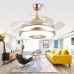 Breezelux BL-1540 48" Decorative Chandelier Ceiling Fan With Light and Remote