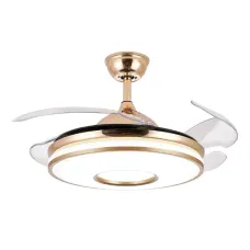 Breezelux BL-6094 36" Luxury Decorative Chandelier Ceiling Fan With Light and Remote