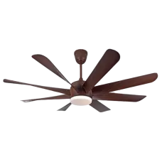 Qulik Helix UL 60" Decorative Silent Ceiling Fan With Light and Remote