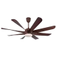 Qulik Helix UL 60" Decorative Silent Ceiling Fan With Light and Remote