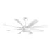 Qulik Helix UL 60" Decorative Silent Ceiling Fan With Light and Remote